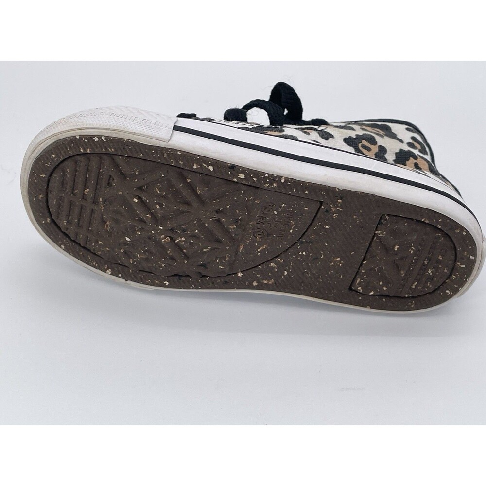 Converse Chuck Taylor Hi Leopard Print Little Kids Size 7 Shoes - Picture 5 of 7